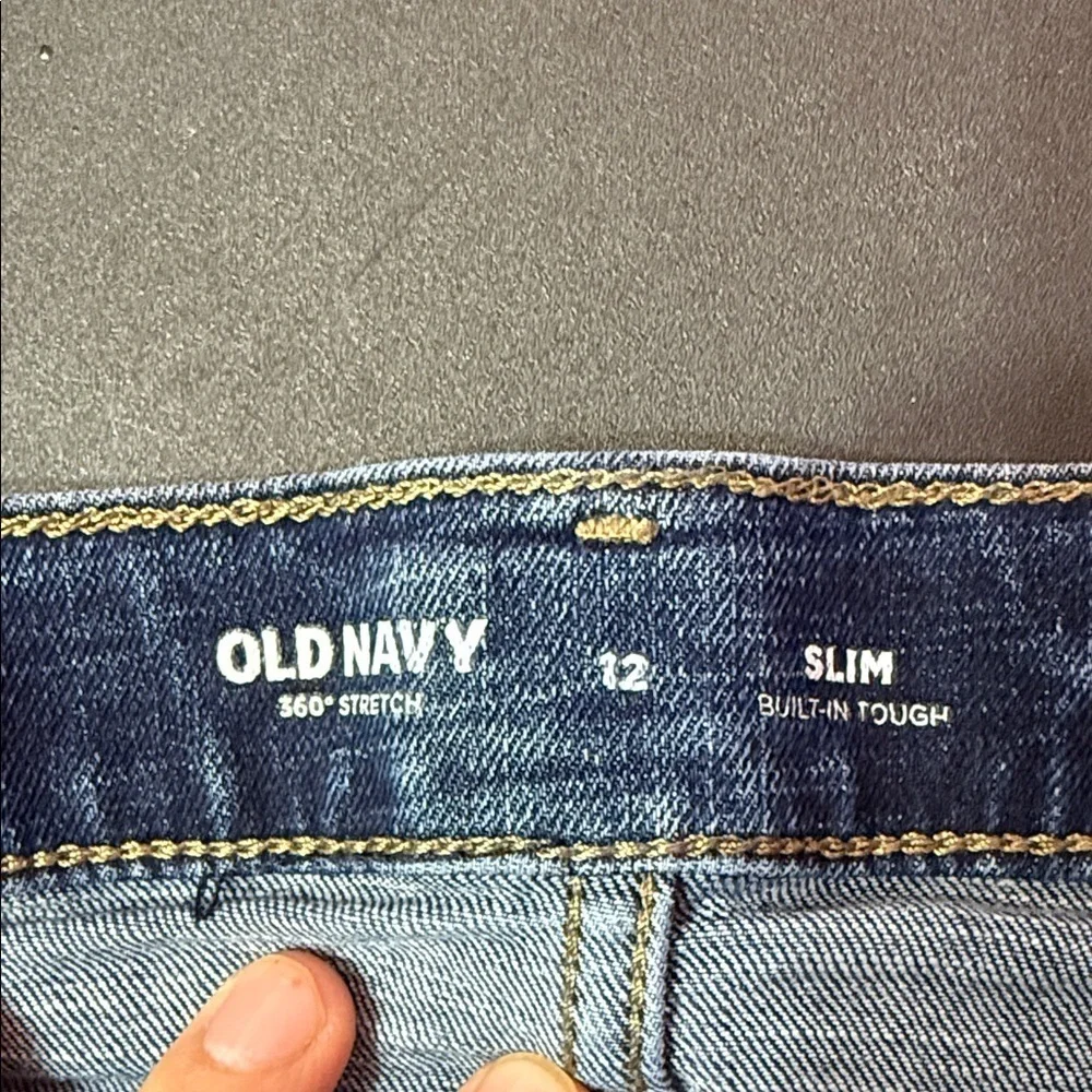 Old Navy Kids Blue Distressed Jeans size 12